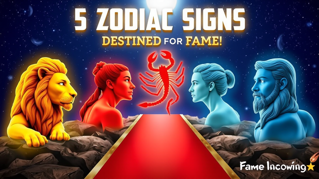 Fame Incoming! 5 Zodiac Signs Destined for the Spotlight!