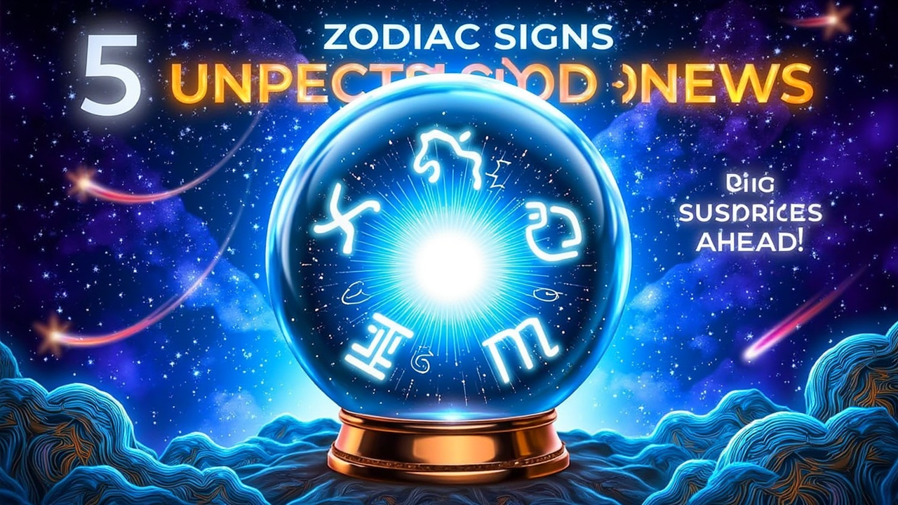 Big Surprises Ahead! 5 Zodiac Signs Getting Unexpected Good News!