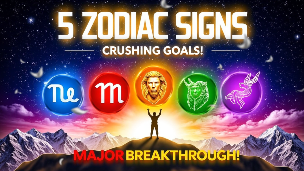 Major Breakthrough! 5 Zodiac Signs About to Crush Their Goals!